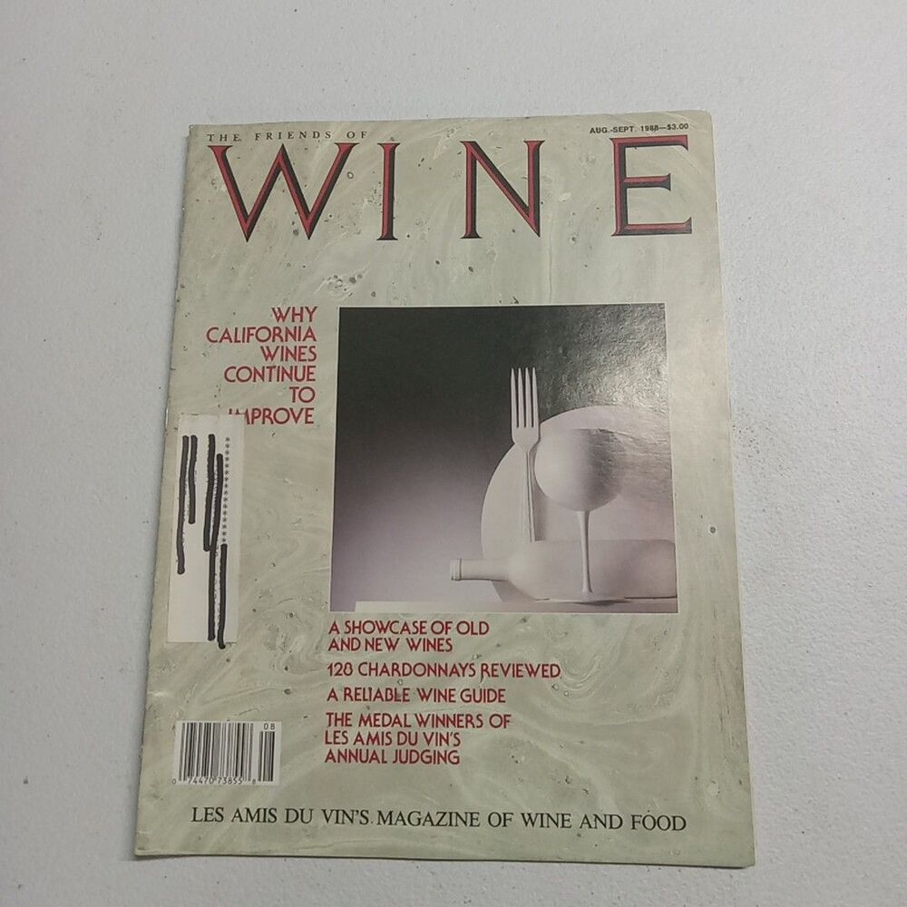 The Friends Of Wine Aug-sep 1988 Magazine